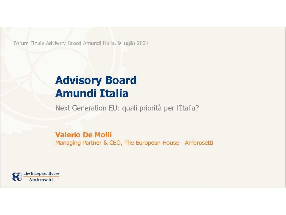 <i>PHYGITAL MEETING - EVENTO RISERVATO</i><br
/>
Next Generation EU: quali priorità per l’Italia?