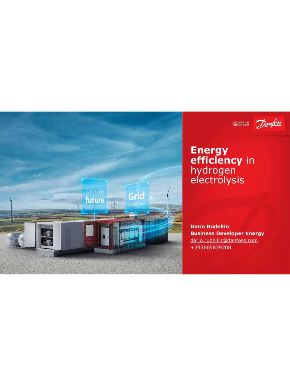 HYDROGEN COMMUNITY
II Tavolo di Lavoro