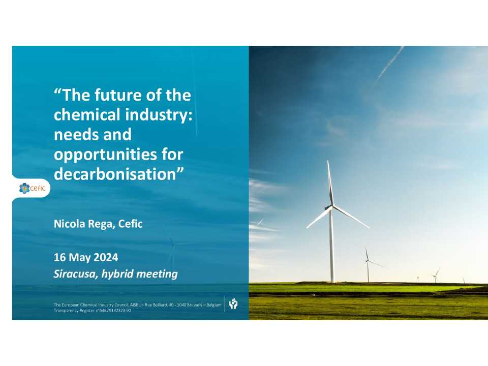 PHYGITAL MEETING Zero Carbon Community - The future of the chemical and refining sectors: needs and opportunities for decarbonisation.