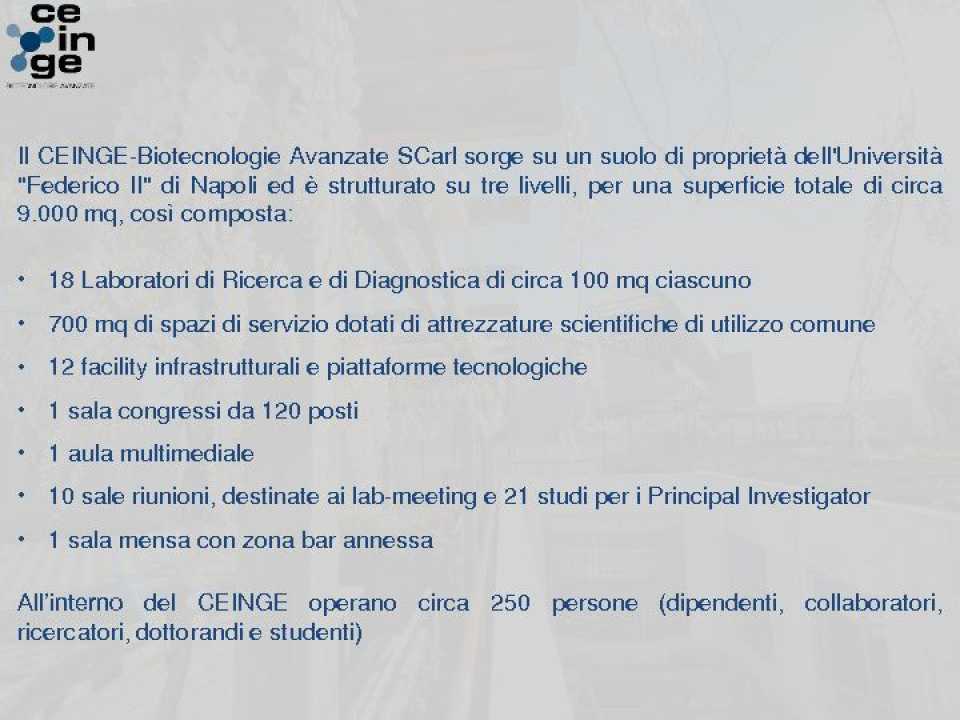TECHNOLOGY FORUM CAMPANIA DAY ONE – Focus on Life Sciences<br />
Le traiettorie tecnologiche e di ricerca nel settore delle Scienze della Vita in Campania: risultati e sguardo verso il futuro