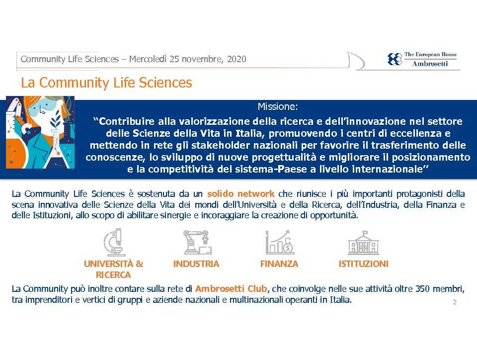 WEBINAR LIVE
Osservatorio Genomica: evidenze e risultati del primo anno di attività