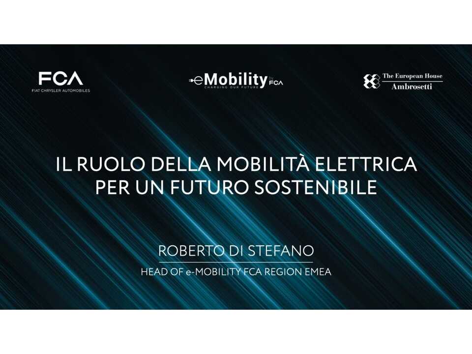 WEBINAR LIVE
Il ruolo della mobilità elettrica per un futuro sostenibile
