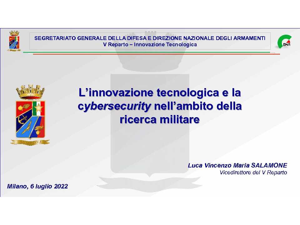 <i>MEETING IN PRESENZA</i><br
/>
La strategia nazionale di cybersicurezza 2022 – 2026 e le implicazioni per le imprese