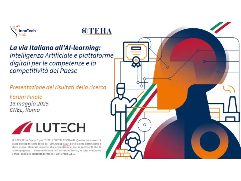 LA VIA ITALIANA ALL'AI-LEARNING: Intelligenza Artificiale e piattaforme digitali per le competenze e la competitività del Paese