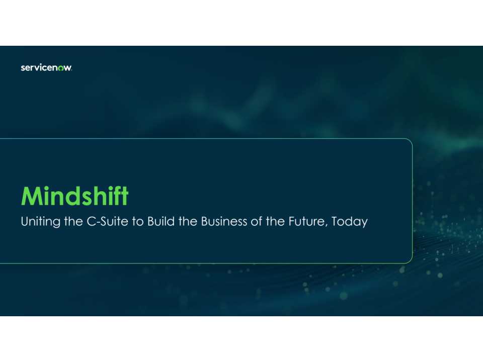 Mindshift: Transform Leadership, Drive Innovation, and Reshape the Future